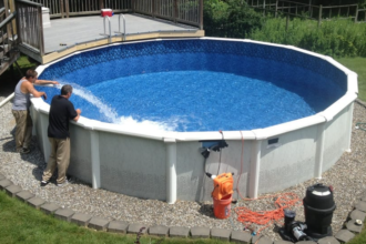 above ground pool