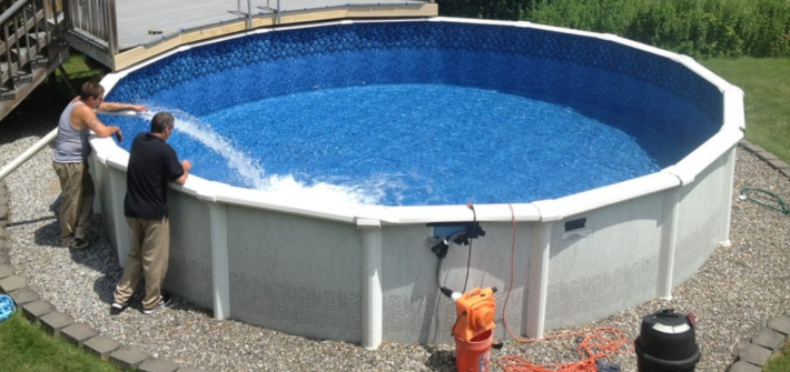 above ground pool