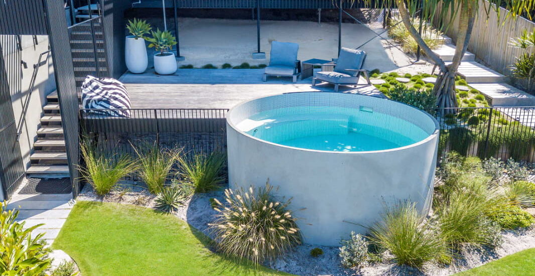 concrete plunge pool