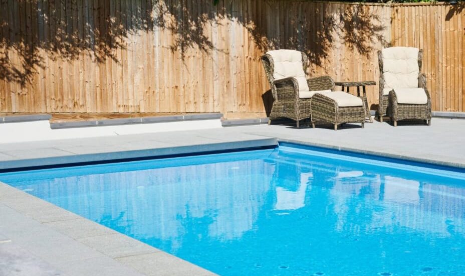 outdoor pool installation